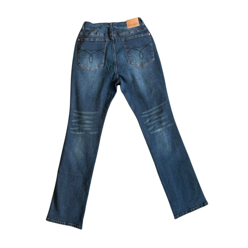 Judy Blue Sienna High Rise Button Fly Straight Leg Jeans Sz 7 - Picture 2 of 14